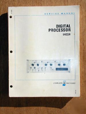 Hp 5422A service manual *original*