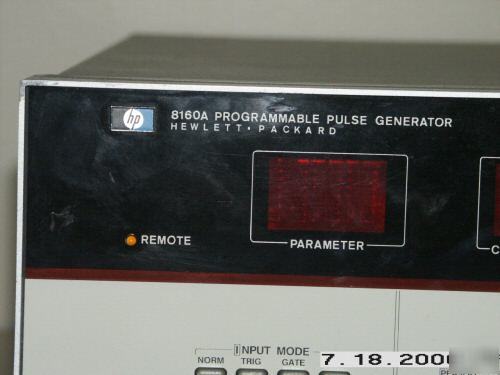 Hp 8160A programmable pulse generator/period 10NS-990MS