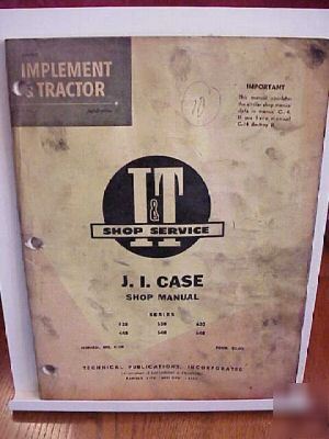I&t shop service implement tractor ji case shop manual