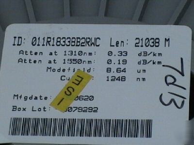 Lucent allwave bare single mode fiber 21KM 