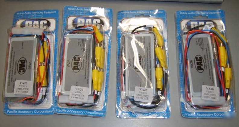 New lot of 4 pac VA26 video amplifier switchers 
