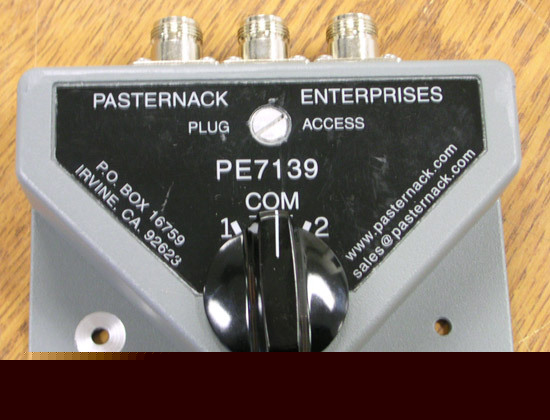 Pasternack PE7139 manual coaxial swtich surge protector