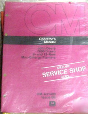 John deere 7000 max-emerge 8 & 12 row planters manual