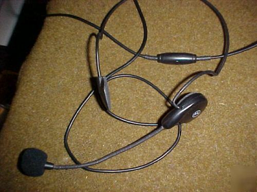 Motorola CP200 4 ch radio w/ headset, ear bud, charger