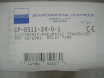 New siebe electronic pneumatic transducer, cp-8511, 