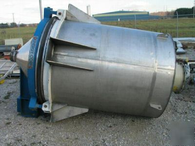100 cubic foot stainless steel storage bin (3694)