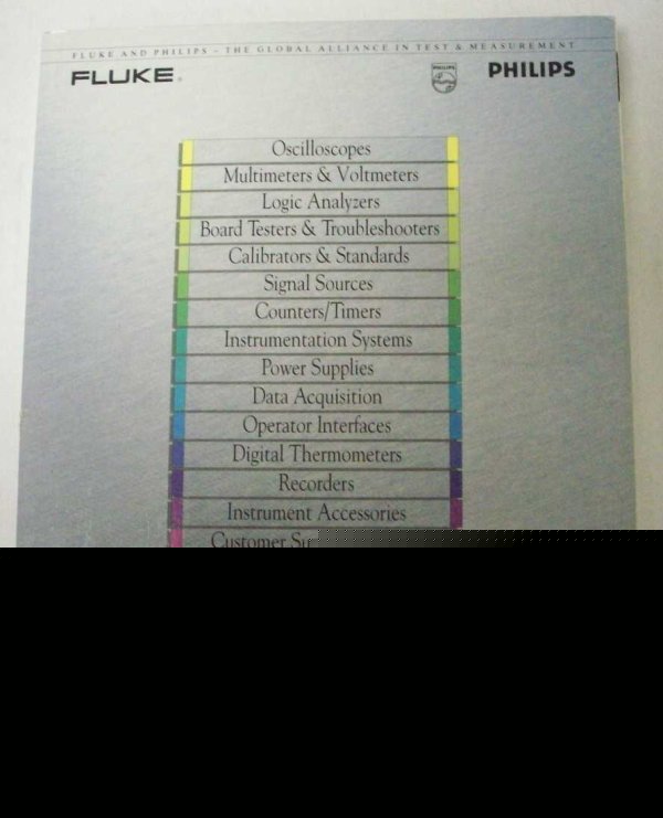 Fluke & philips test & measurement catalog 1991