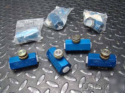 New festo inline flow control valve, gro-1/4, lot of 8, 
