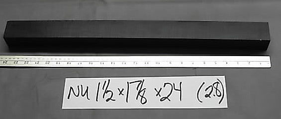 Nylon unfilled black 1.5 X1.875 X24