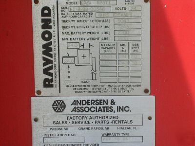 Raymond fork lift / reach truck/ order picker