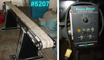 6 in. w x 10 ft. l belt conveyor - dc control