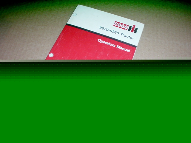 Case ih 9270 9280 tractor operator manual