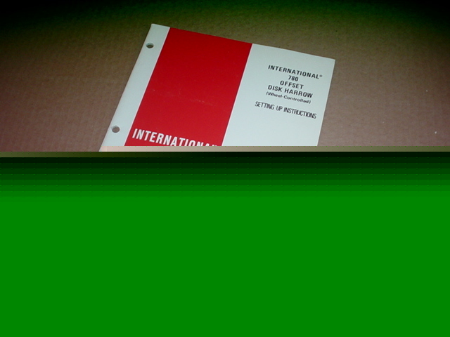 Ih international 780 disc harrow operator manual