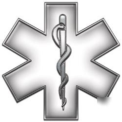 Emt ems mfr medic decal reflective 12