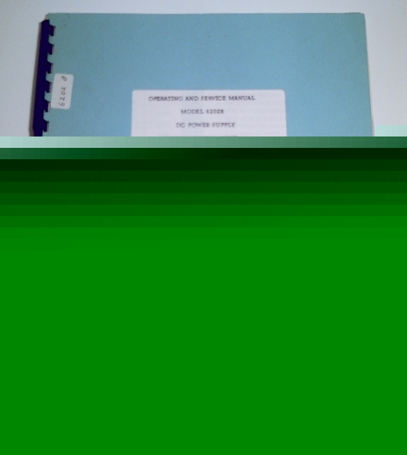 Hp 6202A dc power supply original op. & service manual