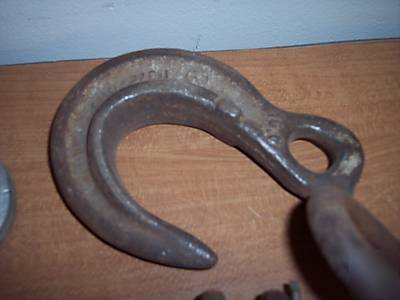 7 pc industrial lift clevis hook lot grab & slip 5/16+