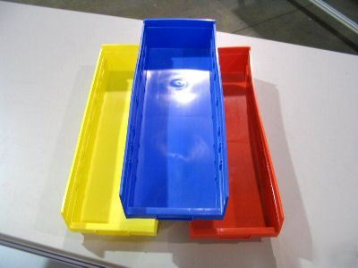 8020 shelf bin 23.625 x 8.375 x 4 yellow 2597 y