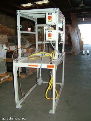 Boc edwards IQDP80 - QMB250 dual vacuum pump rack stand