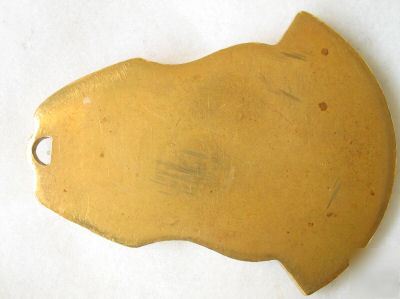 Brass dept of state special agent office security badge