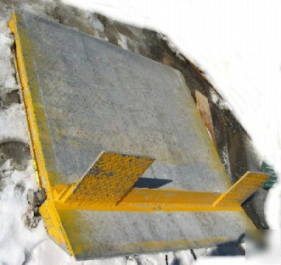 Loading dock plate heavy aluminum platform ramp 