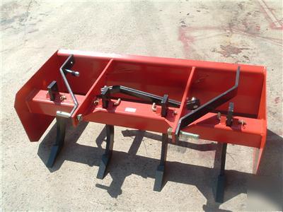 New 4' box blade scraper 6 yr. warranty 4 scarifiers hd