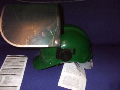 New protector safety helmet with eye protector