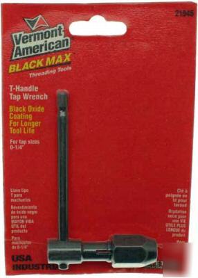 Vermont american t-hdle tap wrench black max 1/4