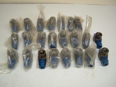 Lot of twenty-three (23) festo air fittings