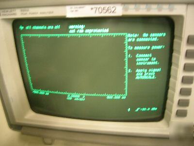 Hp 8991A peak power analyzer. 20 mhz to 40 ghz. 