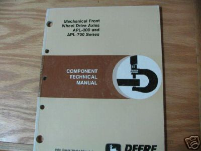 John deere apl 300 700 axles component technical manual