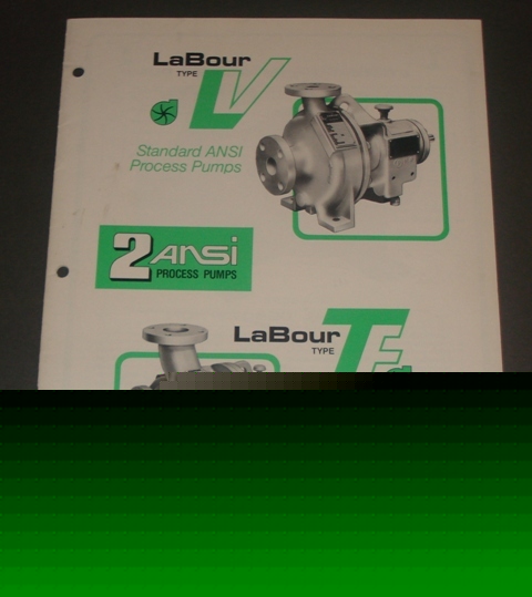 Labour pump literature asbestos flyer catalog 2 ansi