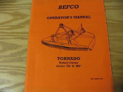 Befco sd hd rotary cutter operators manual