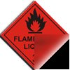 Flammable liquid 3 sign-ad.vinyl-230X230MM(ha-024-ag)