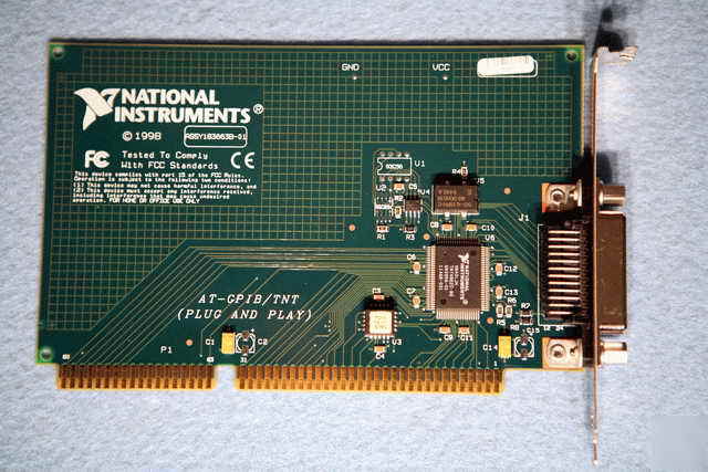 National instruments at-gpib/tnt isa ieee 488 gpib card