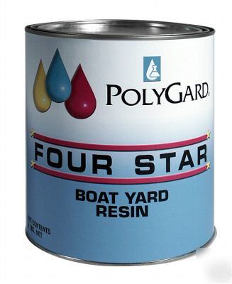 Polyester resin (boat yard resin) one quart & mekp