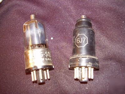 Radio tubes and accessories tubes 6J7, 6J7 total of 2