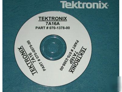 Tek 7A16 7A16A 7A16P service manuals 3 volumes