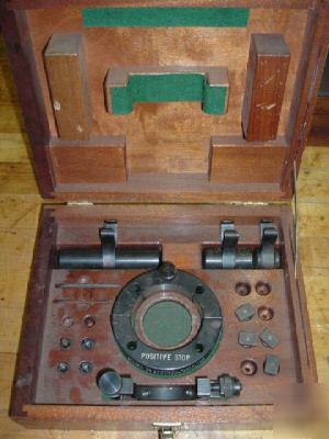 Moore jig grinder positive stop indicator holder set