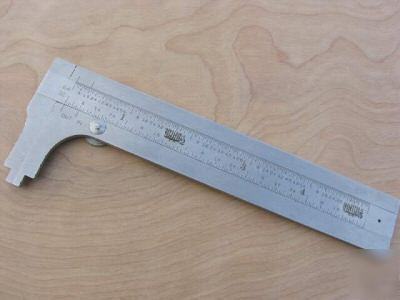 Starrett 1025 pocket slide caliper stainless steel vg