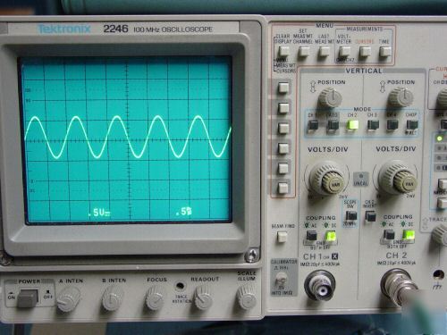 Tektronix 2246 100 mhz oscilloscope clean w/ P6131