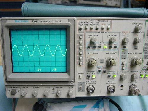Tektronix 2246 100 mhz oscilloscope clean w/ P6131