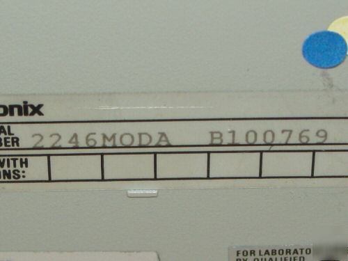Tektronix 2246 100 mhz oscilloscope clean w/ P6131