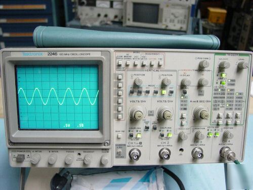Tektronix 2246 100 mhz oscilloscope clean w/ P6131