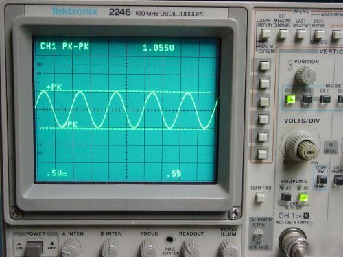 Tektronix 2246 100 mhz oscilloscope clean w/ P6131