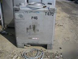 Used: mueller stackable tote bin, 46 cubic feet (350 ga