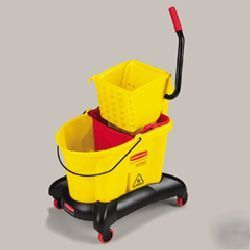 Wavebrake mop bucket/wringer combo downward rcp 7677