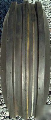 2) 3.50-6 hay tedder tires tri rib f-2 4PLY tube-less