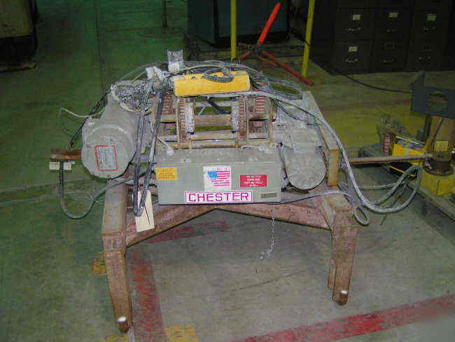 Chester 2 ton overhead electric crane w controls