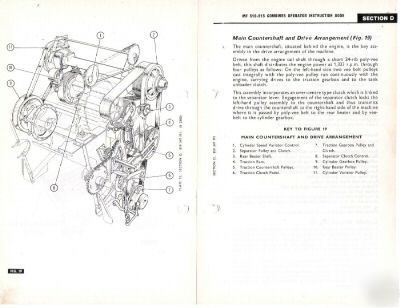 Massey ferguson mf 510 515 header combine owners manual