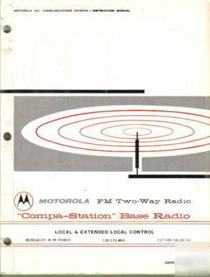 Motorola manual compa-station local & extended control